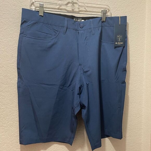 G Mac Apparel Tech shorts blue size 36 - Picture 2 of 6